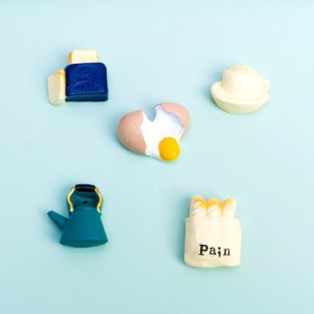 Abodee Magnets Petit Dejeuner - set van 5