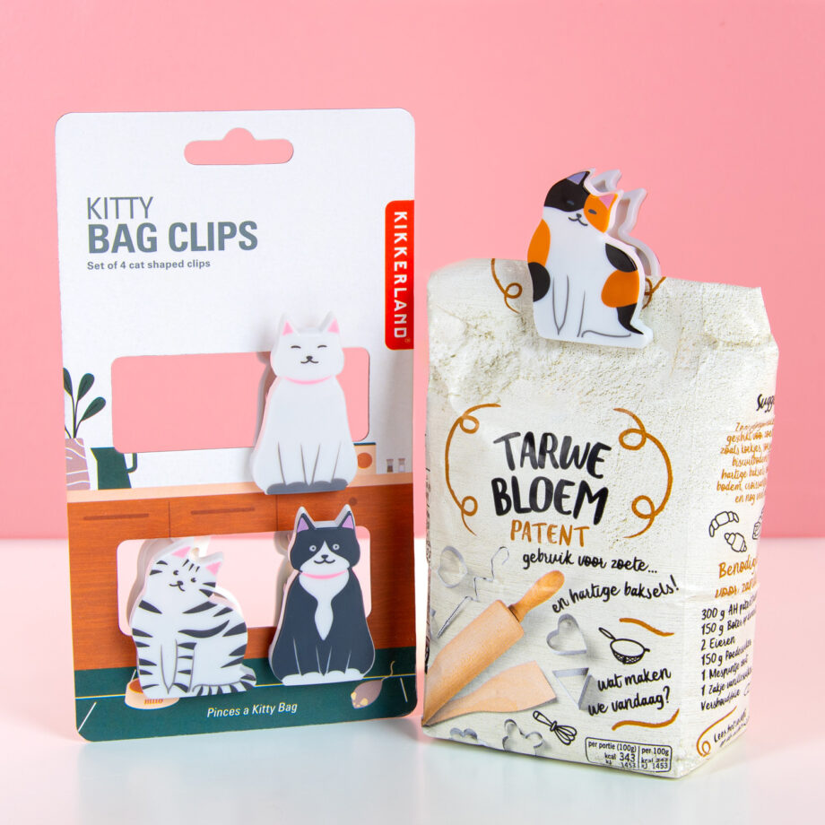 Poes bag clips (set van 4)