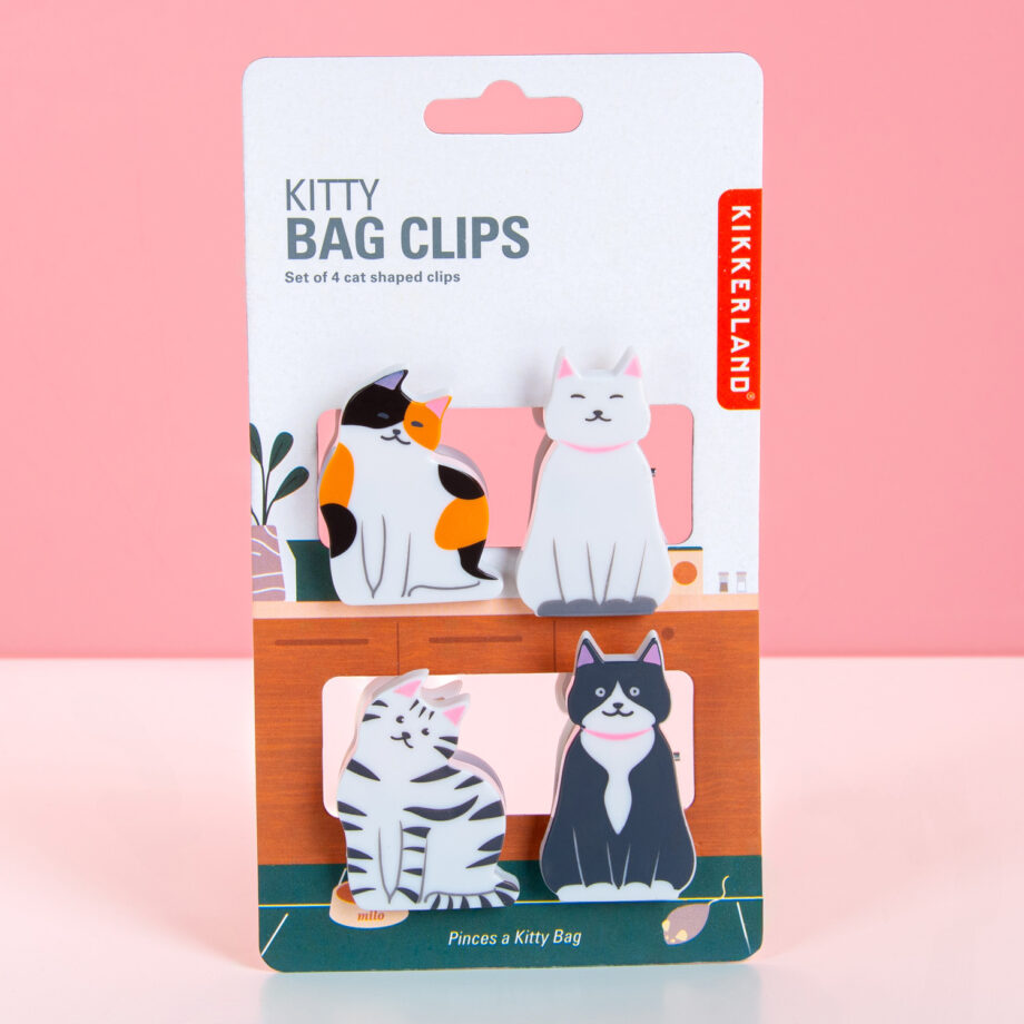 Poes bag clips (set van 4)